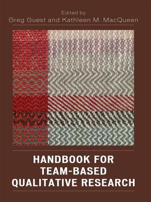 cover image of Handbook for Team-Based Qualitative Research